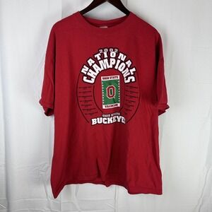 Vintage Ohio State Buckeyes Shirt Mens 2XL 2002 National Champions NCAA Football